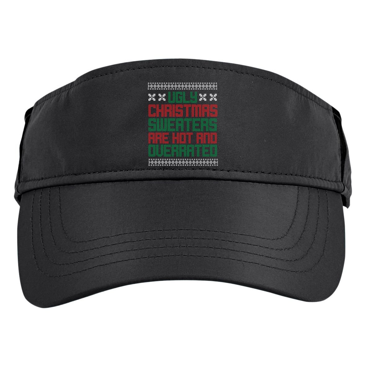 Ugly Christmas Sweaters Are Hot And Overrated Adult Drive Performance Visor