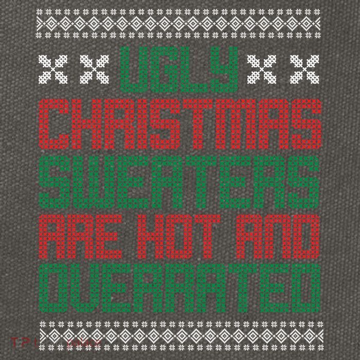 Ugly Christmas Sweaters Are Hot And Overrated Cotton Canvas Backpack