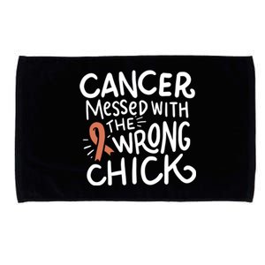 Uterine Cancer Survivor Fight Endometrial Chemo Gift Ribbon Gift Microfiber Hand Towel