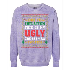 Ugly Christmas Sweater  Funny Xmas Colorblast Crewneck Sweatshirt