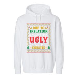 Ugly Christmas Sweater  Funny Xmas Garment-Dyed Fleece Hoodie