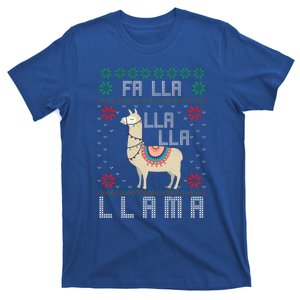 Ugly Christmas Sweater Llama Funny Holiday Funny Gift T-Shirt