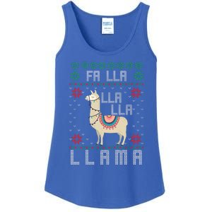 Ugly Christmas Sweater Llama Funny Holiday Funny Gift Ladies Essential Tank