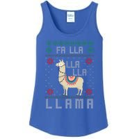 Ugly Christmas Sweater Llama Funny Holiday Funny Gift Ladies Essential Tank