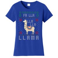 Ugly Christmas Sweater Llama Funny Holiday Funny Gift Women's T-Shirt