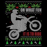 Ugly Christmas Sweater Dirt Bike Motorcycle Motocross Biker 16 in Basic Backpack