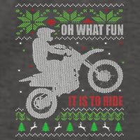 Ugly Christmas Sweater Dirt Bike Motorcycle Motocross Biker Vector Backpack