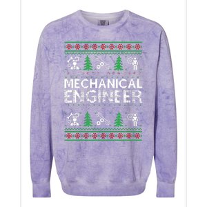 Ugly Christmas Sweaters Matching Mechanical Engineer Holiday Colorblast Crewneck Sweatshirt