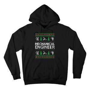 Ugly Christmas Sweaters Matching Mechanical Engineer Holiday Hoodie