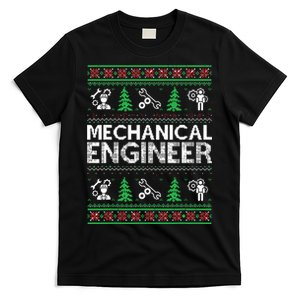 Ugly Christmas Sweaters Matching Mechanical Engineer Holiday T-Shirt