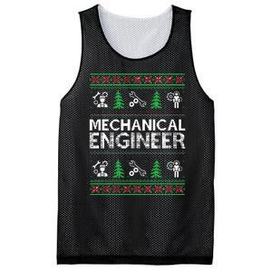 Ugly Christmas Sweaters Matching Mechanical Engineer Holiday Mesh Reversible Basketball Jersey Tank