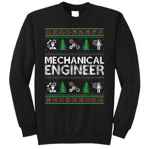 Ugly Christmas Sweaters Matching Mechanical Engineer Holiday Tall Sweatshirt