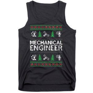 Ugly Christmas Sweaters Matching Mechanical Engineer Holiday Tank Top