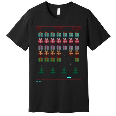 Ugly Christmas Style Retro Video Game Premium T-Shirt