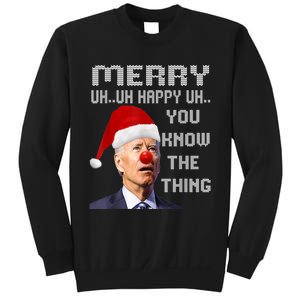 Ugly Christmas Sweater Funny Anti Biden Christmas Sweater Sweatshirt