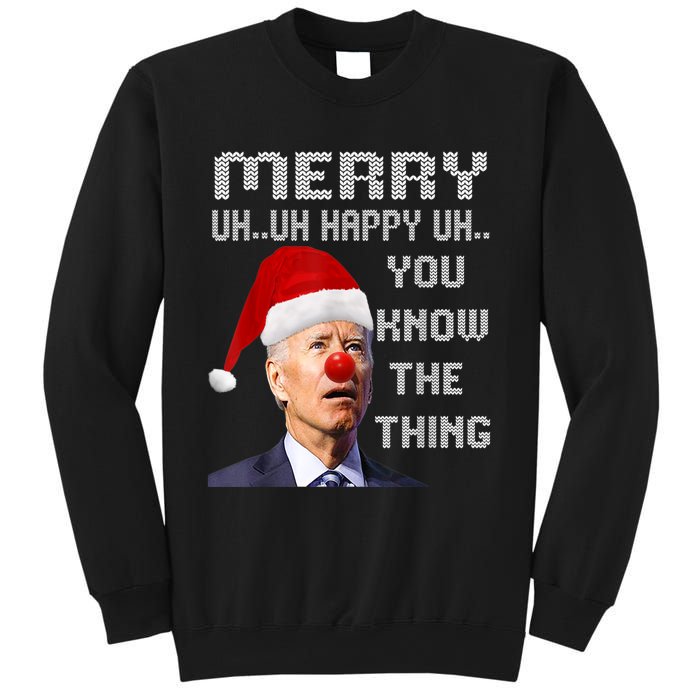 Ugly Christmas Sweater Funny Anti Biden Christmas Sweater Sweatshirt