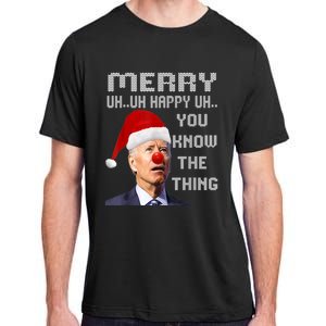 Ugly Christmas Sweater Funny Anti Biden Christmas Sweater Adult ChromaSoft Performance T-Shirt