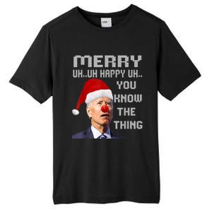 Ugly Christmas Sweater Funny Anti Biden Christmas Sweater Tall Fusion ChromaSoft Performance T-Shirt