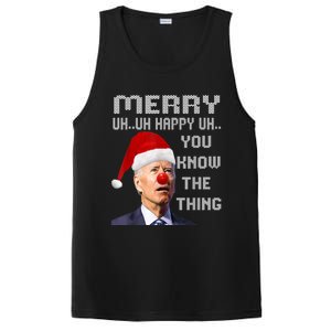 Ugly Christmas Sweater Funny Anti Biden Christmas Sweater PosiCharge Competitor Tank