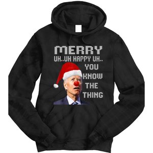 Ugly Christmas Sweater Funny Anti Biden Christmas Sweater Tie Dye Hoodie