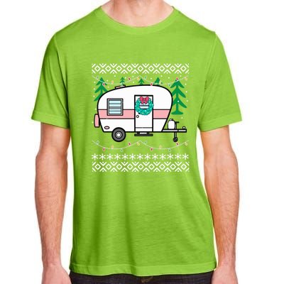 Ugly Christmas Sweater Style Vintage Camper Cool Gift Adult ChromaSoft Performance T-Shirt