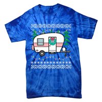 Ugly Christmas Sweater Style Vintage Camper Cool Gift Tie-Dye T-Shirt