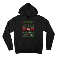 Ugly Christmas Sweater Rottweiler Xmas With Santa Hat Dog Hoodie