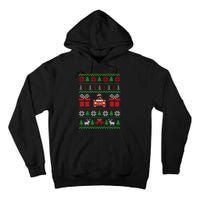 Ugly Christmas Sweater Rottweiler Xmas With Santa Hat Dog Tall Hoodie