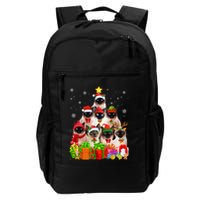 Ugly Christmas Sweater Cat Tree Funny Siamese Cat Xmas Cool Gift Backpack