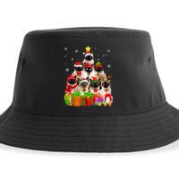 Ugly Christmas Sweater Cat Tree Funny Siamese Cat Xmas Cool Gift Sustainable Bucket Hat