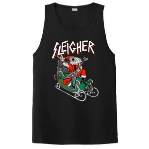 Ugly Christmas Sweater Sleigher Heavy Metal Santa Xmas Cute Gift PosiCharge Competitor Tank