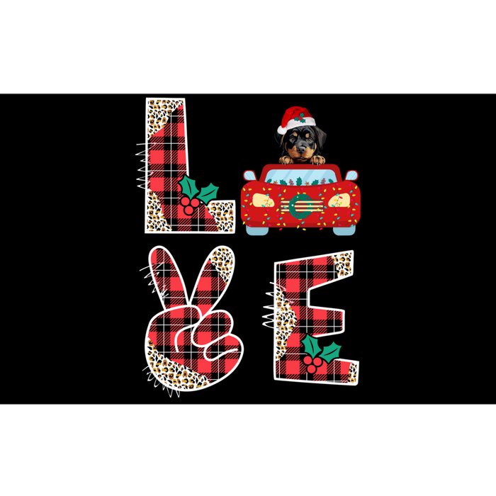 Ugly Christmas Sweater Rottweiler Xmas With Santa Bumper Sticker