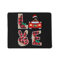 Ugly Christmas Sweater Rottweiler Xmas With Santa Mousepad