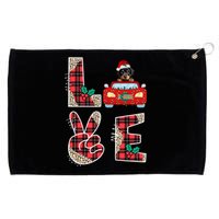 Ugly Christmas Sweater Rottweiler Xmas With Santa Grommeted Golf Towel