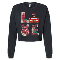 Ugly Christmas Sweater Rottweiler Xmas With Santa Cropped Pullover Crew