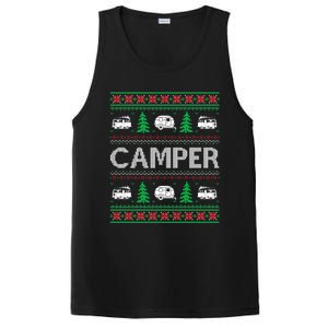 Ugly Christmas Sweaters Matching Design Camper Holiday Gift PosiCharge Competitor Tank