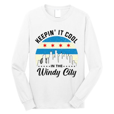 Unique Chicago Skyline Windy City 312 Long Sleeve Shirt