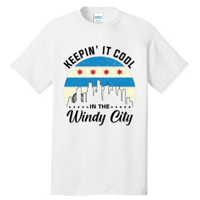 Unique Chicago Skyline Windy City 312 Tall T-Shirt