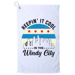 Unique Chicago Skyline Windy City 312 Platinum Collection Golf Towel