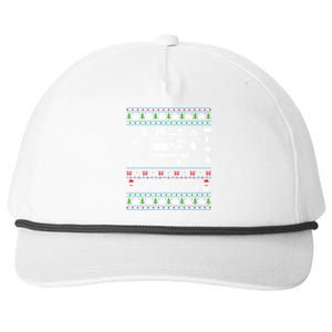 Ugly Christmas Sweaters Xmas Ugly Camper Gift Snapback Five-Panel Rope Hat