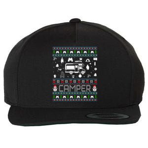 Ugly Christmas Sweaters Xmas Ugly Camper Gift Wool Snapback Cap