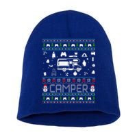 Ugly Christmas Sweaters Xmas Ugly Camper Gift Short Acrylic Beanie