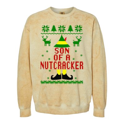 Ugly Christmas Sweater Son Of A Nutcracker Colorblast Crewneck Sweatshirt