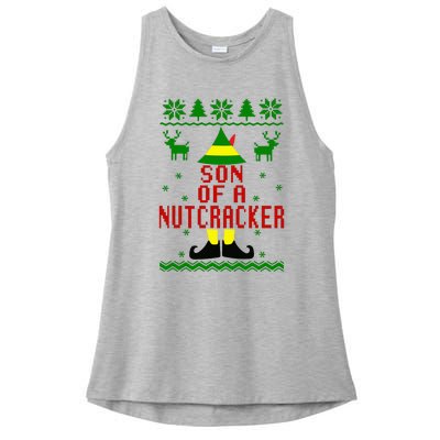 Ugly Christmas Sweater Son Of A Nutcracker Ladies PosiCharge Tri-Blend Wicking Tank