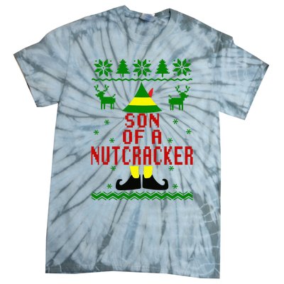 Ugly Christmas Sweater Son Of A Nutcracker Tie-Dye T-Shirt