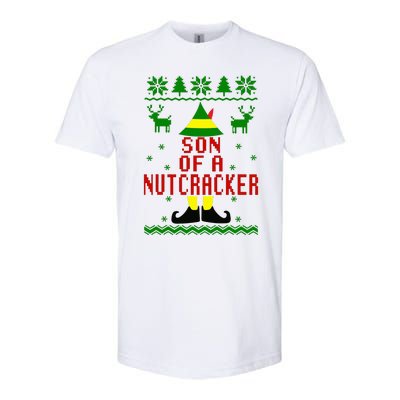 Ugly Christmas Sweater Son Of A Nutcracker Softstyle CVC T-Shirt