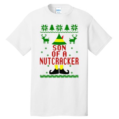 Ugly Christmas Sweater Son Of A Nutcracker Tall T-Shirt