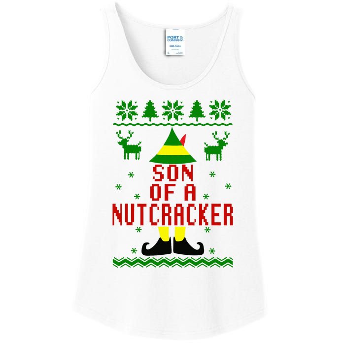 Ugly Christmas Sweater Son Of A Nutcracker Ladies Essential Tank