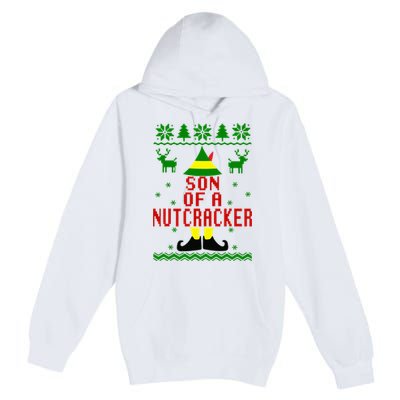 Ugly Christmas Sweater Son Of A Nutcracker Premium Pullover Hoodie