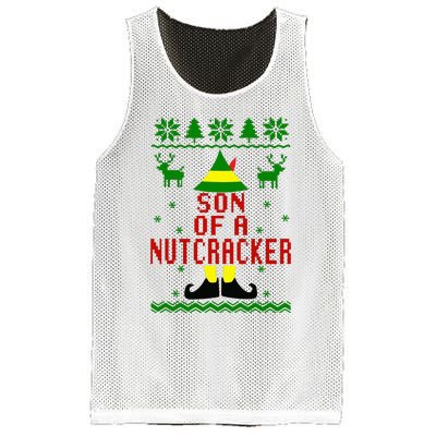 Ugly Christmas Sweater Son Of A Nutcracker Mesh Reversible Basketball Jersey Tank